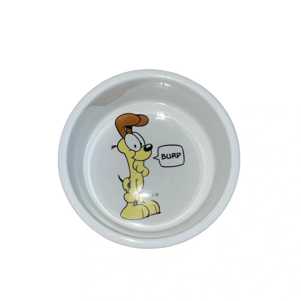 Vintage Odie “My Bowl”Cat Dog 5” Dish